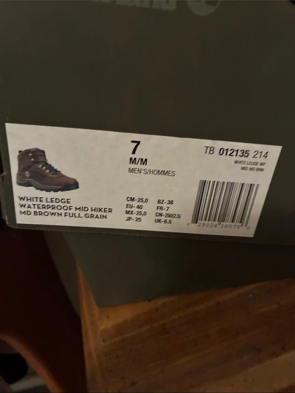 Timberland Brown Leather Waterproof Hiking Boot
